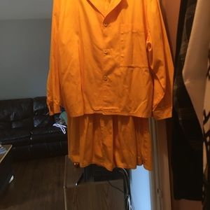 2-piece set (wrinkles rich denim) yellow